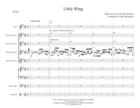 Little Wing (arr. Andy sperandeo)