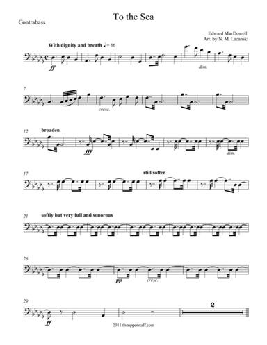 To the Sea (arr. Nick Lacanski)