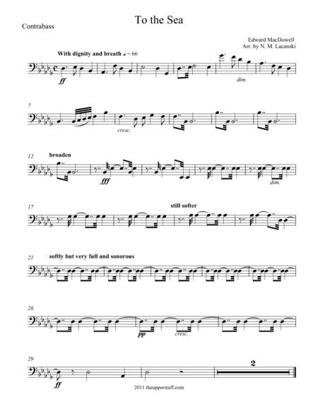 To the Sea (arr. Nick Lacanski)
