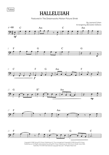 Hallelujah (arr. Benzaiten Editions)
