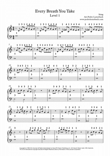 Every Breath You Take (arr. Pedro Lutterbach)