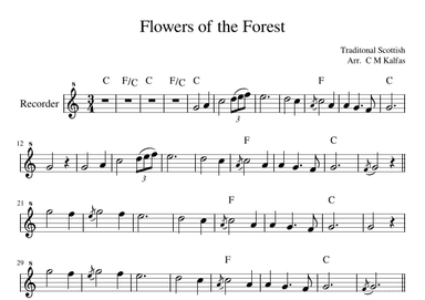 Flowers of the Forest (arr. Christy Kalfas)