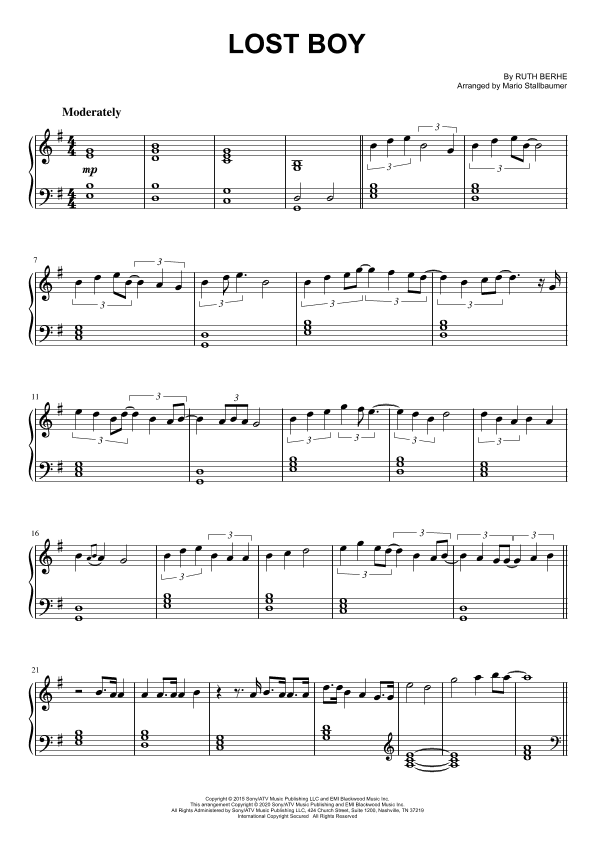 Lost Boy (arr. Mario Stallbaumer)