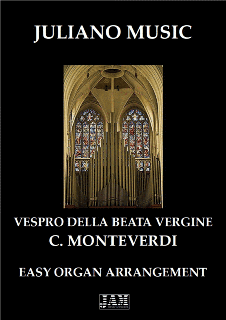 VESPRO DELLA BEATA VERGINE (EASY ORGAN) - C. MONTEVERDI (arr. Juliano Music)