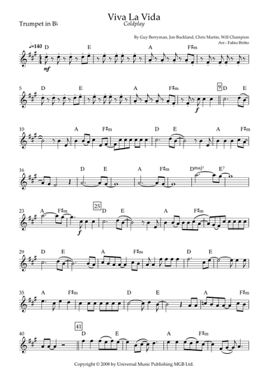 Viva La Vida (arr. Fabio Britto)