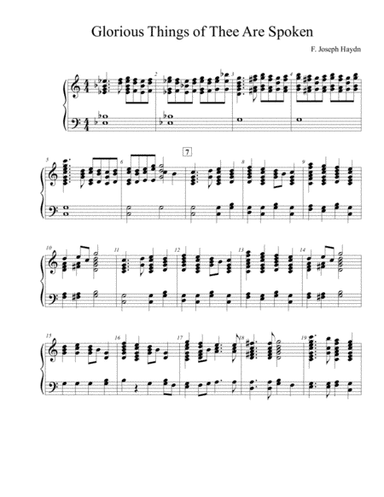 Glorious Things of Thee Are Spoken for Handbells (arr. Harmony Corelli)