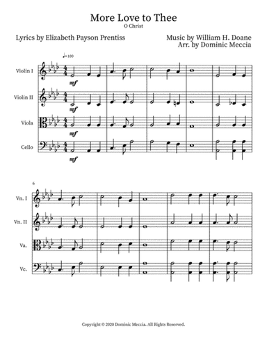 More Love to Thee (arr. Dominic Meccia)