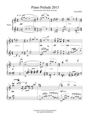 Piano Prelude 2013