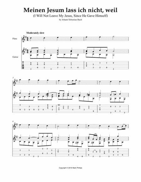 Meinen Jesum lass ich nicht (I Will Not Leave My Jesus) (arr. Mark Phillips)