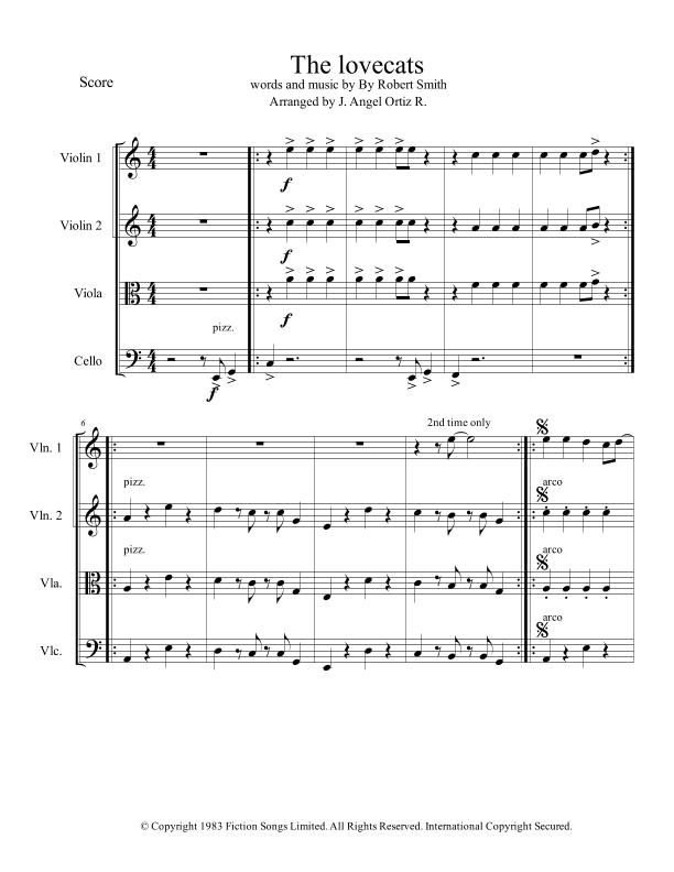 The Lovecats (arr. Angeluz ramwagmoz)