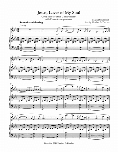Jesus, Lover of My Soul - Oboe Solo (arr. Heather D. Zurcher)