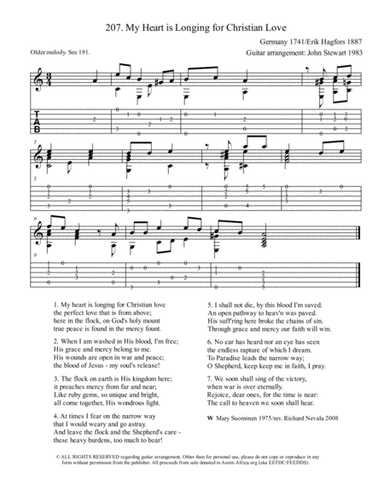 207 My Heart is Longing for (arr. John Stewart)