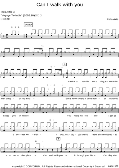 Can I Walk With You (arr. COPYDRUM)