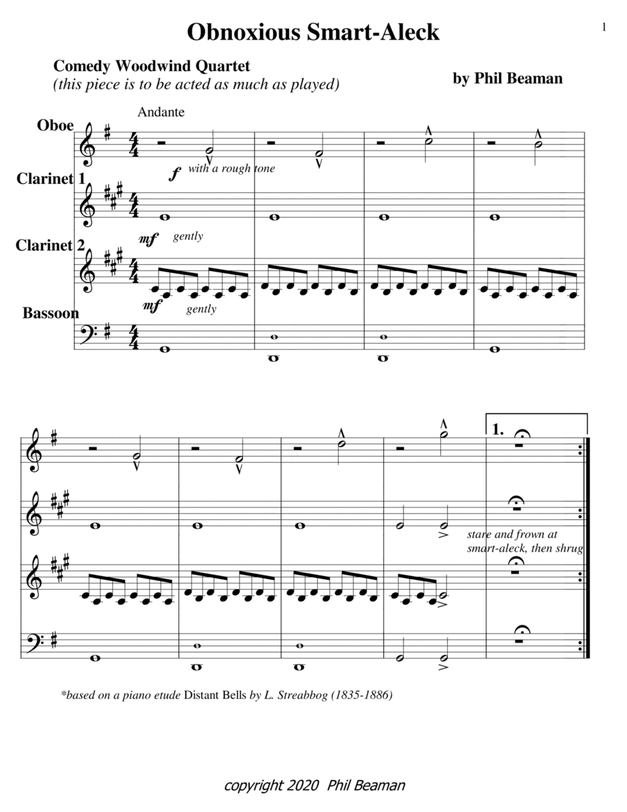Obnoxious Smart-Aleck-Woodwind Quartet 1