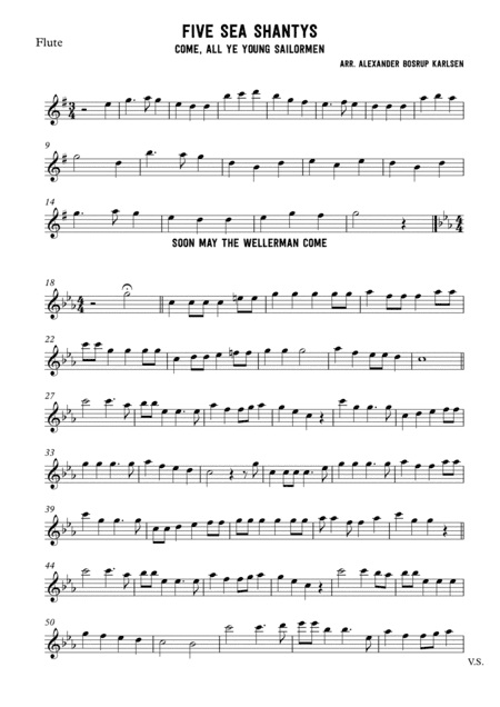 Five sea shanties (arr. Alexander Bosrup Karlsen)