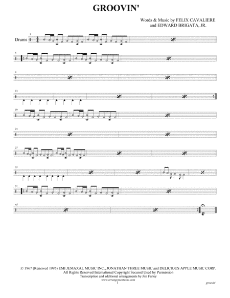 Groovin' (arr. Jim Farley)