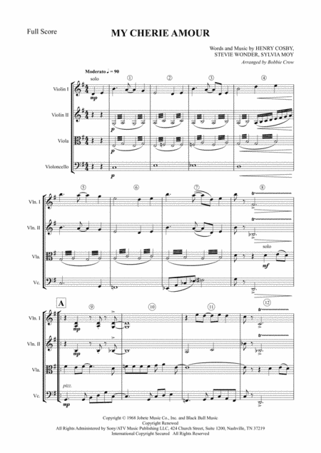 My Cherie Amour (arr. BLC3Music Services LLC)