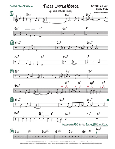 Three Little Words (arr. Rob Ames)