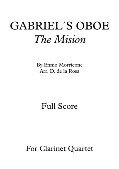 Gabriel's Oboe (arr. Daniel de la Rosa Oliva)