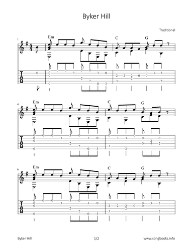 Byker Hill (arr. Bettina Schipp)