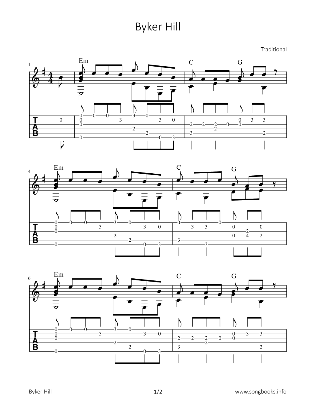 Byker Hill (arr. Bettina Schipp)