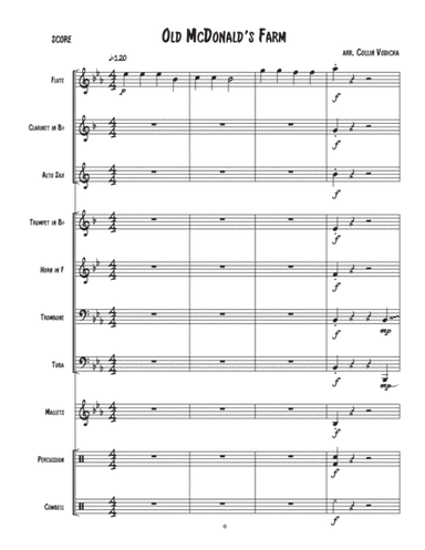Old MacDonald had a Farm (arr. Collin Vodicka)