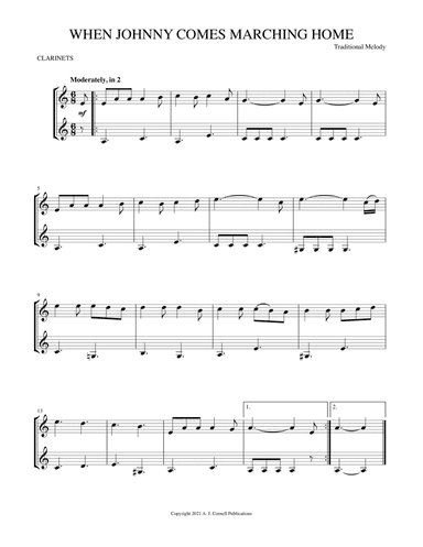 When Johnny Comes Marching Home (arr. Mark Phillips)