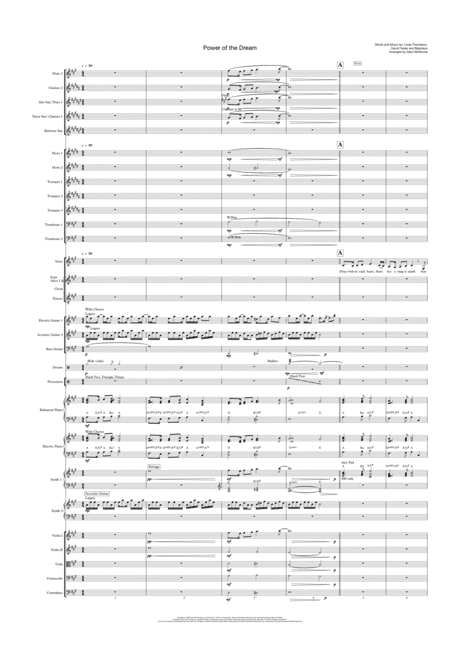 The Power Of The Dream (arr. Daryl McKenzie)