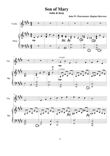 Son of Mary - violin & harp