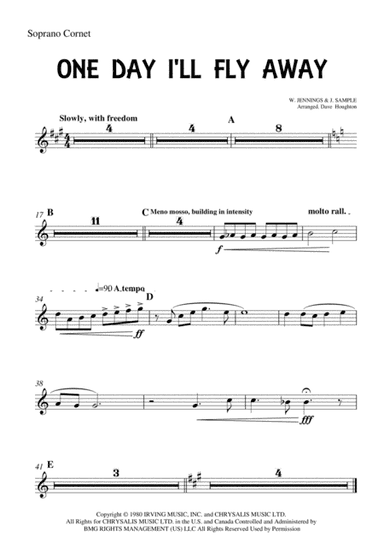 One Day I'll Fly Away (arr. David Houghton)