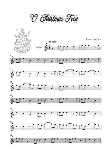 O Christmas Tree (for Violin) (arr. Cadenza Editions)