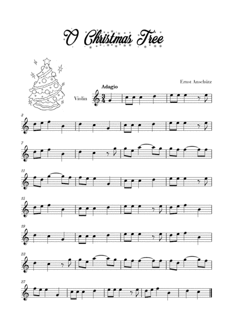 O Christmas Tree (for Violin) (arr. Cadenza Editions)