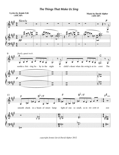 The Things That Make Us Sing