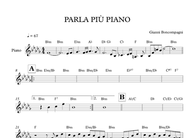 Parla Piu Piano (arr. MATEO AGUILAR USCANGA)