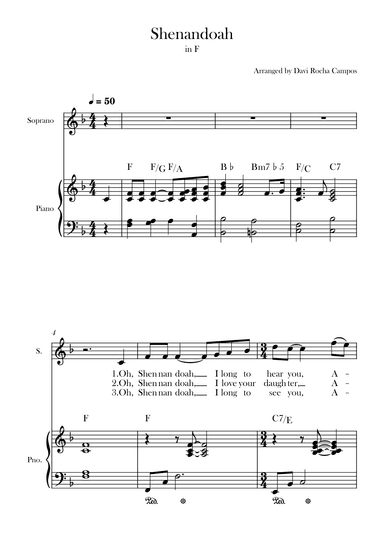 Shenandoah (arr. Davi Rocha Campos)
