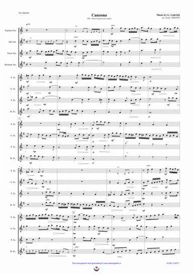 Canzona (Nb. 4) (arr. Josef STASTNY)