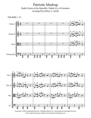 Patriotic Mashup  Battle Hymn of the Republic / Battle Cry of Freedom (arr. Jeffrey A, Smith)