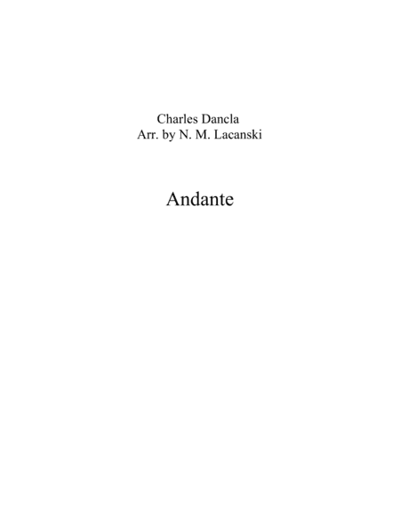 Andante (arr. Nick Lacanski)