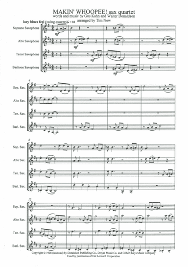 Makin' Whoopee! (arr. Tim New)