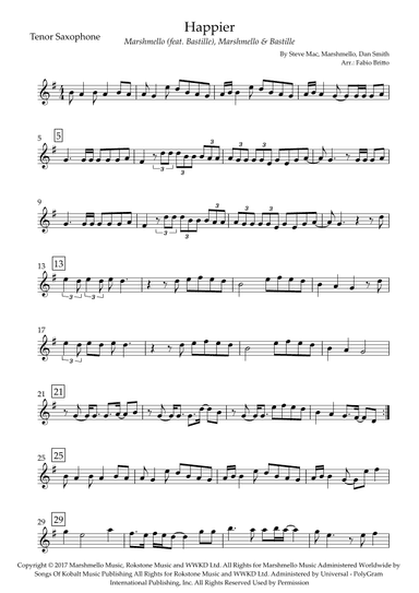 Happier (arr. Fabio Britto)