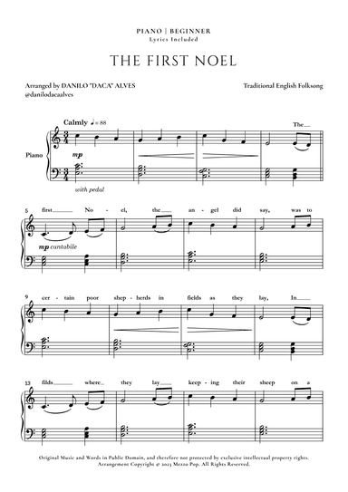 The First Noel (arr. Danilo "Daca" Alves)