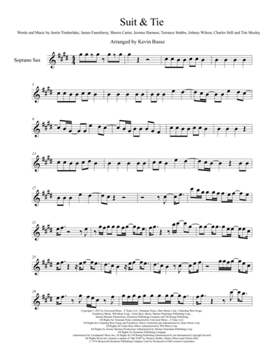 Suit & Tie (arr. Kevin Busse)