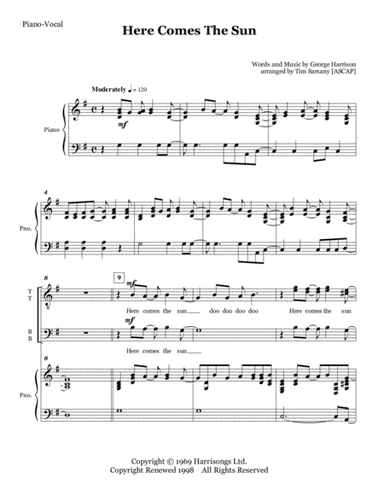 Here Comes The Sun (arr. Tim Sarsany)