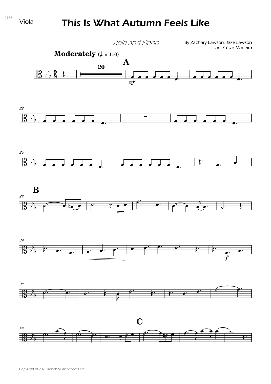 This Is What Autumn Feels Like (arr. César Madeira)