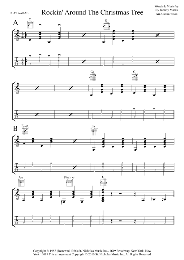 Rockin' Around The Christmas Tree (arr. Calum Wood)