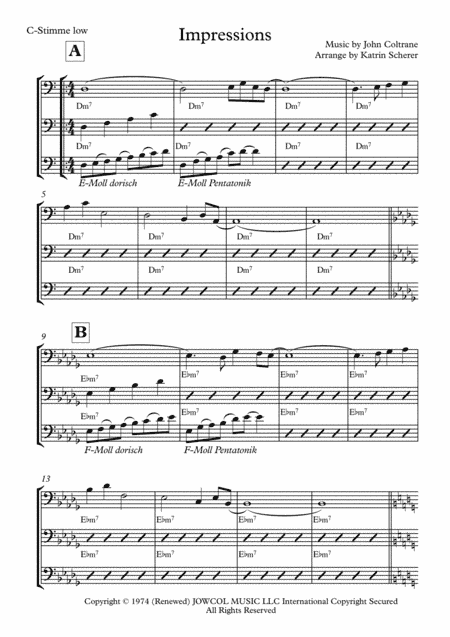 Impressions (arr. Katrin Scherer)