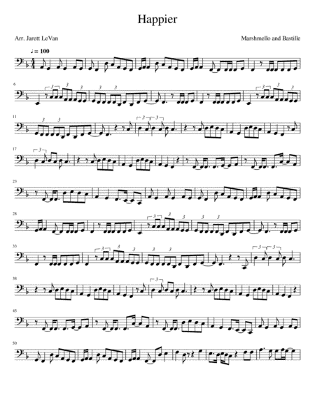 Happier (arr. Jarett LeVan)