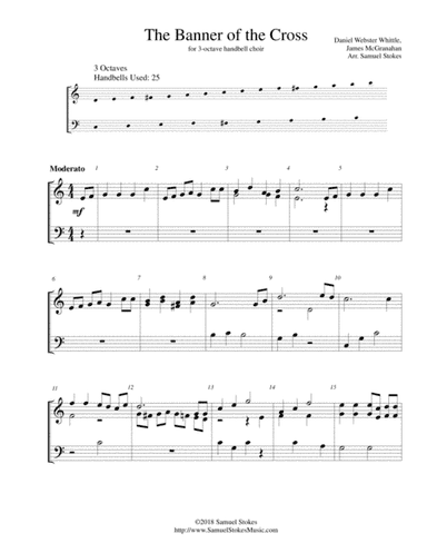 The Banner of the Cross - for 3-octave handbell choir (arr. Samuel Stokes)