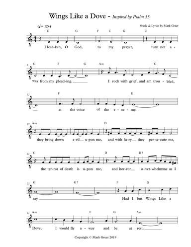 Wings Like a Dove - Inspired by Psalm 55 - from CHOSEN the Musical