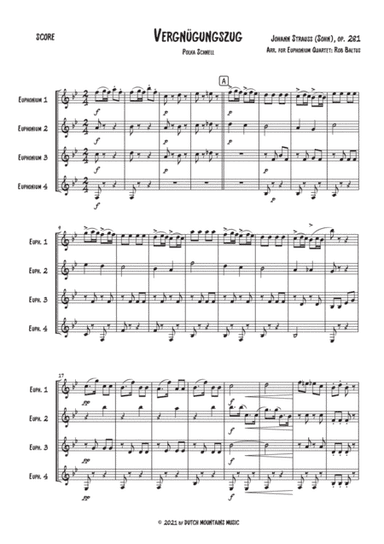 Vergnügungszug (Pleasure Train) - Polka Schnell Op. 281 (arr. Rob Baltus)